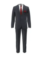 SHERRY STRETCH - Navy Chalk Stripe - Image 2