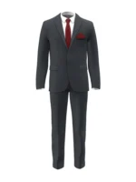 SHERRY STRETCH - Navy/Red Glen Check (Plaid) - Image 2
