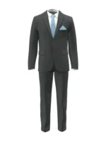 SHERRY STRETCH - Dark Grey Chalk Stripe - Image 2