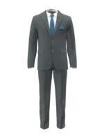 SHERRY STRETCH - Dark Grey Glen Check (Plaid) - Image 2