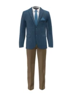 OCEANIA - Navy/Blue Chalk Stripe - Image 2