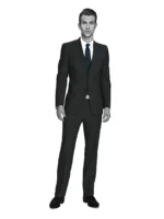 RIVIERA - Charcoal/Blue Split Matt Check - Image 2