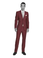 WASHABLE DENIM - Pillar Box Red Denim - Image 2
