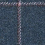 SHERRY TWEED - Denim Blue/Plum Guarded Windowpane