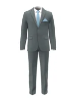 SHERRY STRETCH - Mid Grey Solid - Image 2