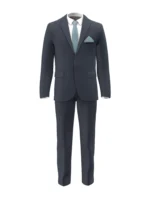 SHERRY STRETCH - Navy Chalk Stripe - Image 2