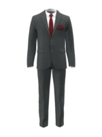 SHERRY STRETCH - Dark Grey Houndstooth - Image 2