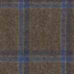 ASCOT SOFT TOUCH - Mid Brown/Blue Unbalanced Windowpane