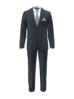SHERRY STRETCH - Navy Birdseye - Image 2