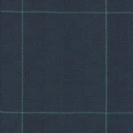 CASHIQUE SUITS - Navy/Emerald Unbalanced Herringbone Windowpane