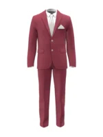 LINEN COLLECTION - Rhubarb Solid - Image 2