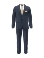 SHERRY STRETCH - French Blue Puppytooth - Image 2
