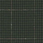 SHERRYKASH - Bottle Green Gun Club with Peach Pin Dot Windowpane