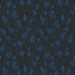 MASQUERADE - Royal Blue Cheetah Jacquard