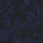MASQUERADE - Royal Blue Rose Vine Lurex Jacquard