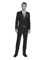 RIVIERA - Charcoal Nailhead - Image 2