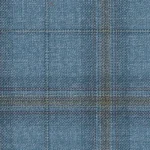 CRYSTAL SPRINGS - Blue/Ochre Ombre Check (Plaid)