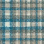 CRYSTAL SPRINGS - Tan/Teal Tartan Check (Plaid)