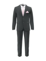 SHERRY STRETCH - Dark Grey Glen Check (Plaid) - Image 2