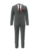 SHERRY STRETCH - Charcoal Solid - Image 2