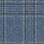 ASCOT SOFT TOUCH - Light Blue/Gold Mock Glen Check (Plaid)