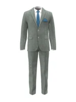 SHERRY STRETCH - Black and White Glen Check (Plaid) - Image 2
