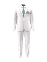 LINEN COLLECTION - Optic White Herringbone - Image 2