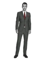 RIVIERA - Grey/Red Split Matt Check - Image 2