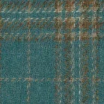 SHERRY TWEED - Teal/Hazelnut Check (Plaid)