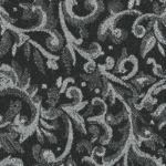 MASQUERADE - Silver Floral Motif Lurex
