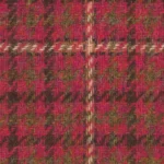 SHERRY TWEED - Flame Red Gun Club with Peach Ombre Windowpane