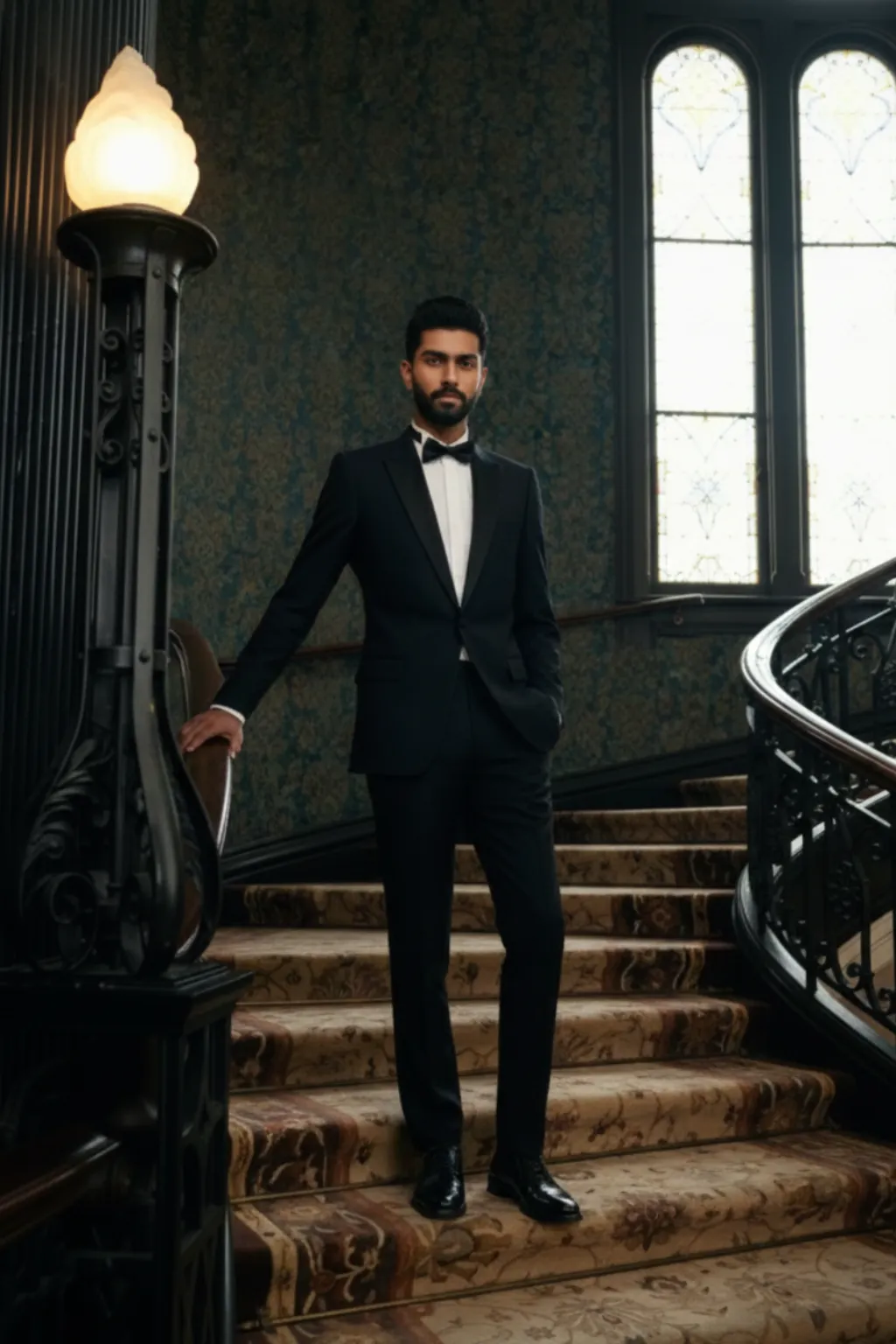 Giorgi Carpi Midnight Classic Tux — black bespoke tuxedo for black tie and formal evenings